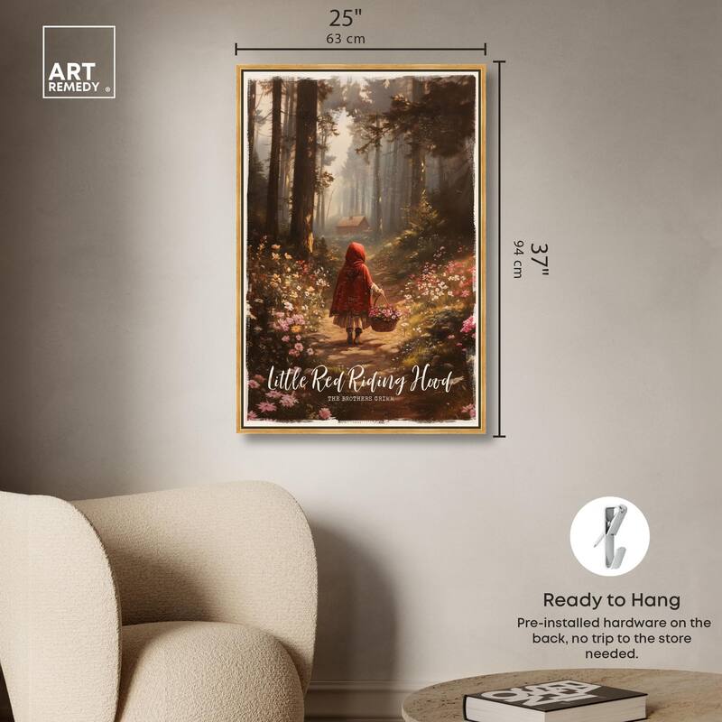 Classic Red Riding Hood Canvas by Art Remedy
