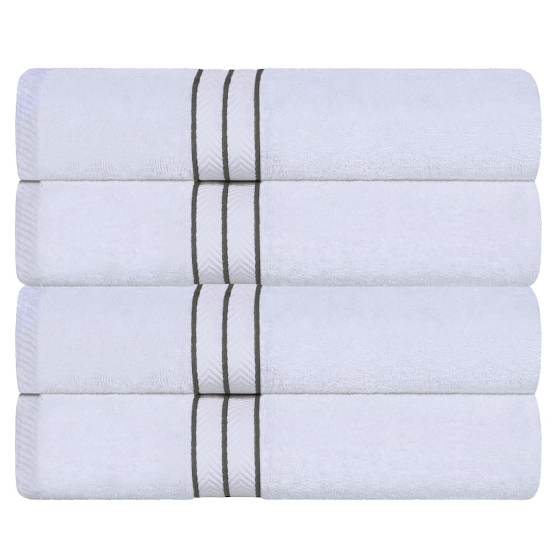 Turkish Cotton Plush Heavyweight Bath Towel Set of 4 by Superior