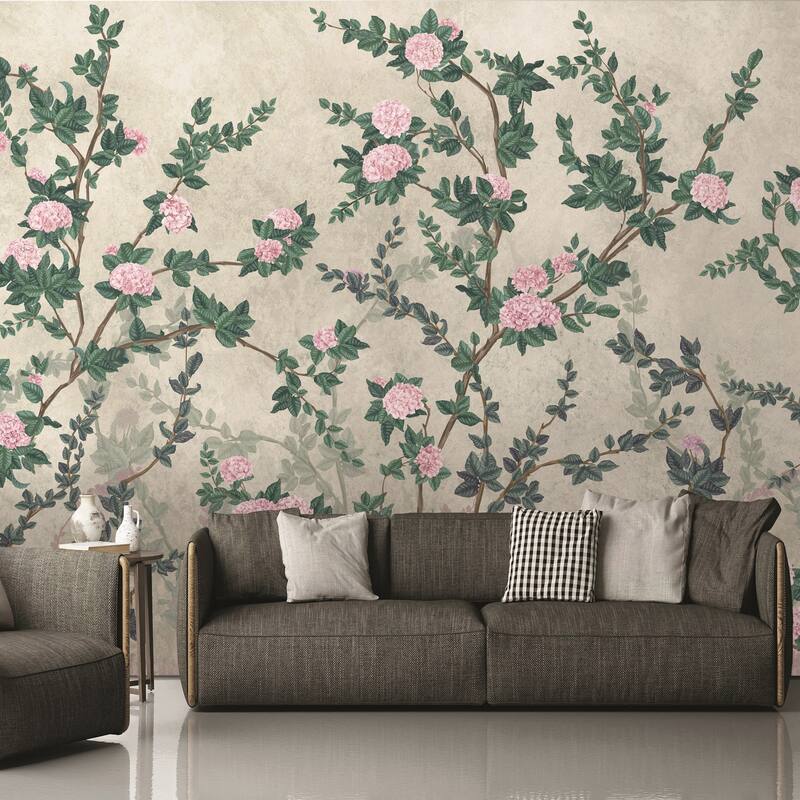 Midnight Rose Garden Vintage Charm Wallpaper Mural