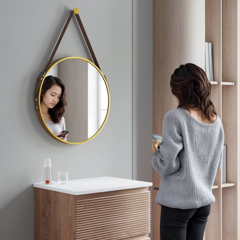 Goodrich 36" High Sling Mirror - Round 24" Diameter