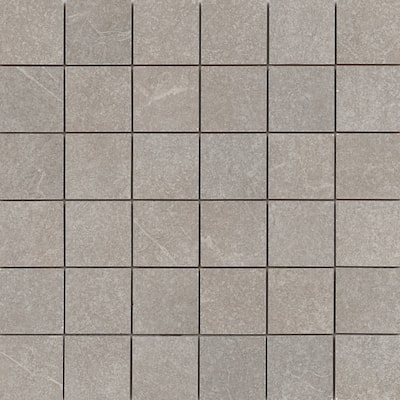 Emser Tile Anthem - 12" x 12" Square Mosaic Wall Tile - Matte Stone
