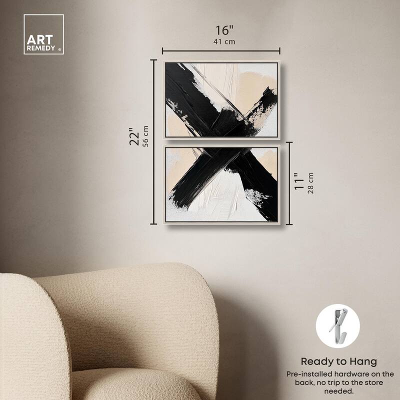 Graphic Impact I Canvas Set of 2 by Art Remedy