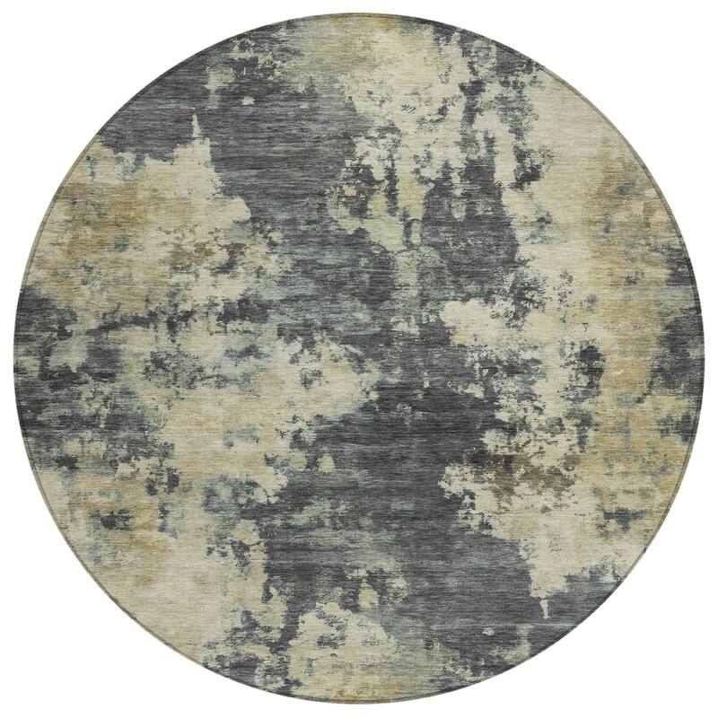 HomeRoots Abstract Transitional Rectangle Outdoor Rug