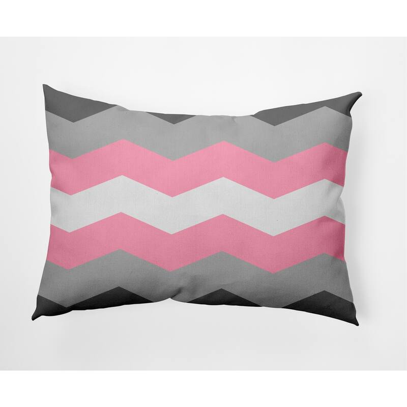 Pride Chevron Outdoor Throw Pillow - 14" x 20" - Demi Girl Chevron