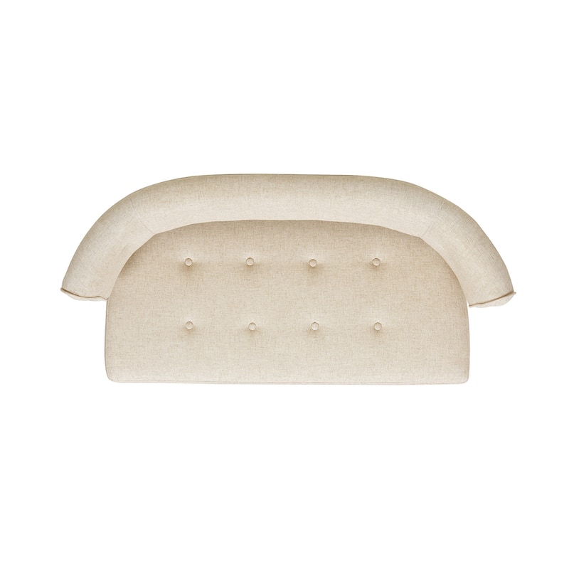 Jared 51" Modern Recessed Arm Tufted Bench Settee