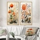 preview thumbnail 10 of 10, Designart "Colorful Botanical Pointillism" Abstract Botanicals Framed Wall Art Set Of 2 - Wall Set For Home Decor