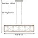 preview thumbnail 19 of 68, Kiro 5-light Farmhouse Linear Chandelier Faux Wood Dining Lighting with UL Certified - 36''
