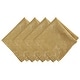 preview thumbnail 4 of 14, Poinsettia Elegance Jacquard Holiday Napkins, Set of 4 - 17"x17" Gold