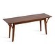preview thumbnail 8 of 15, Kate and Laurel McCutcheon Wood Bench Brown