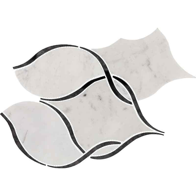 Daltile Lavaliere Natural Stone Intertwining Arabesque Mosaic (10 Pc per Carton) (7.90 Sqft per Carton)