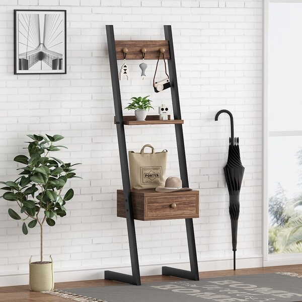 Bench Hall Tree Entryway Shelf Corner Ladder Display On Sale