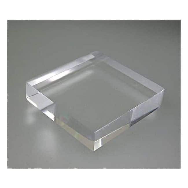 Artissance 4"W Acrylic Square Base, Home Accent Art Décor - Min 2 - 4" L x 4" W x 1" H - Transparent