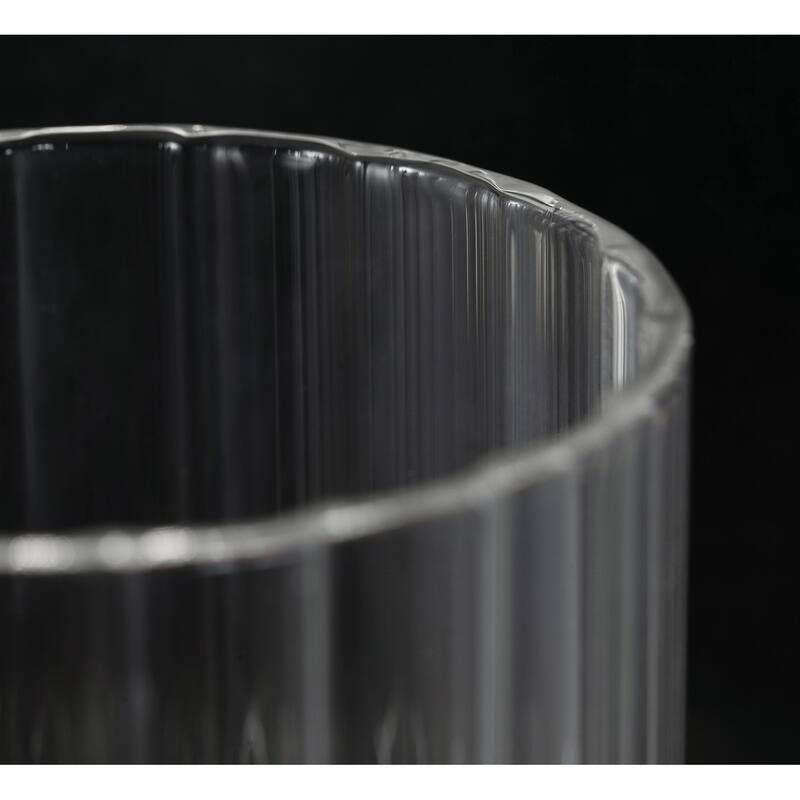 AFX Huntington Vanity Light - Clear Ribbed Glass Shade