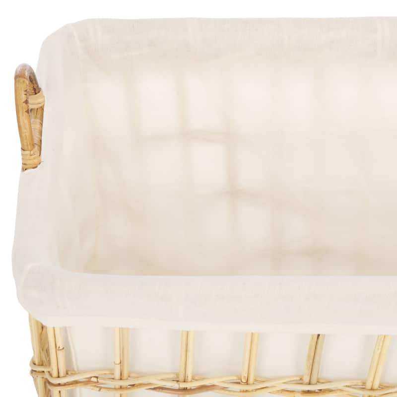 SAFAVIEH Sureyya Basket with Liner - 28" W x 20" D x 22" H - 28Wx20Dx22H