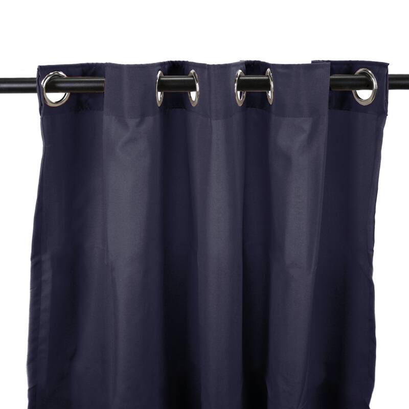 54" x 84" Solid Grommet Semi-Sheer Outdoor Curtain Panel - 54X84