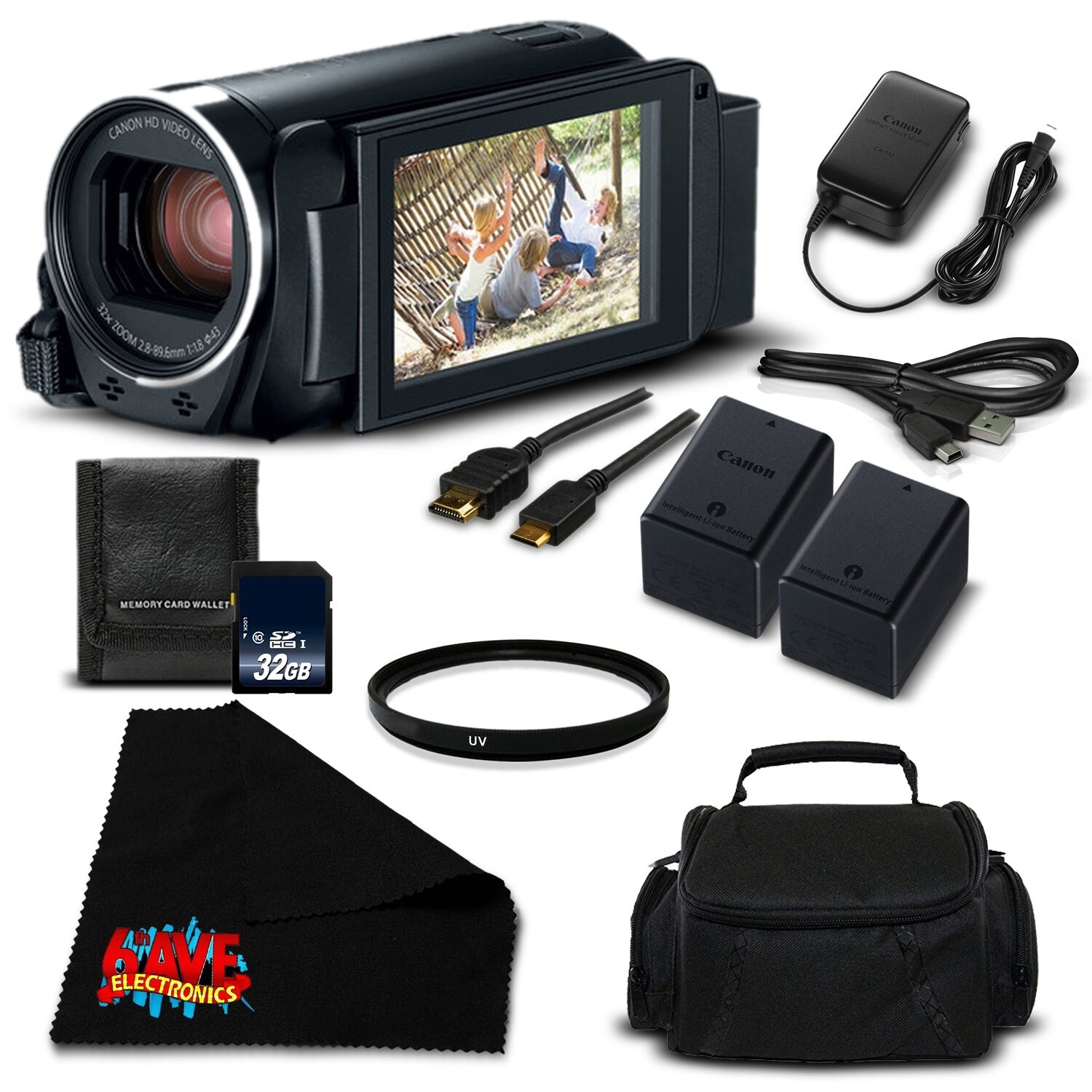 canon vixia hf r800 camcorder black full hd 1080p silver level
