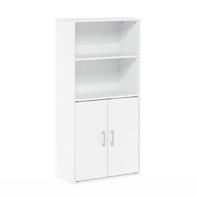 Furinno Pasir Storage Storage Shelves with 2 Open Shelves and 2 Doors
