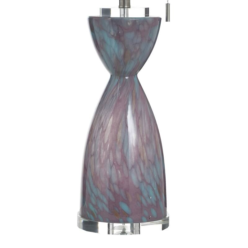 StyleCraft Glass Table Lamp - Bilzen - White Shade