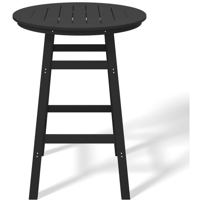 Polytrends Laguna Hdpe All Weather Outdoor Patio 35" Round Bar Table