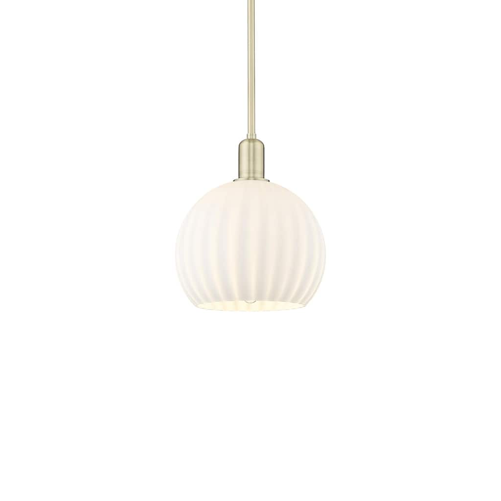 Innovations Lighting 716-1S-13-10 White Venetian Pendant White