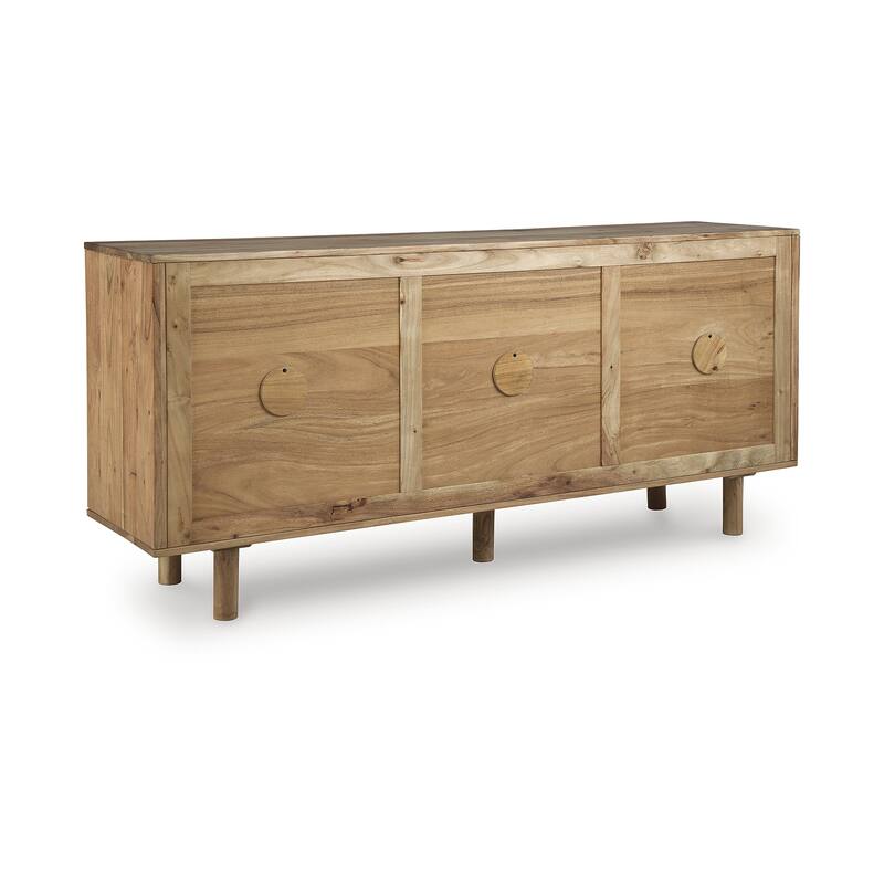 Signature Design by Ashley Adway Brown Accent Cabinet - 64.13" W x 16.13" D x 29.88" H