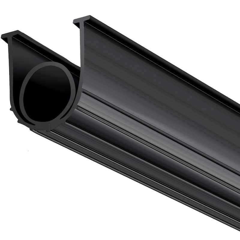Garage Door Seals Bottom Rubber, U Shape +O Ring Garage Door Weather Stripping, Weatherproof Threshold Buffering Sealing Rubber - 16-ft