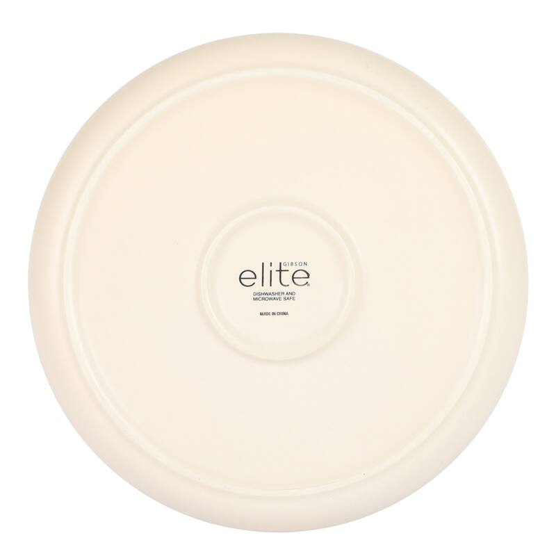 Gibson Elite Laguna Bliss 16 Piece Stoneware Reactive Glaze (Service for 4) Ceramic Plates and Bowls Dinnerware Set