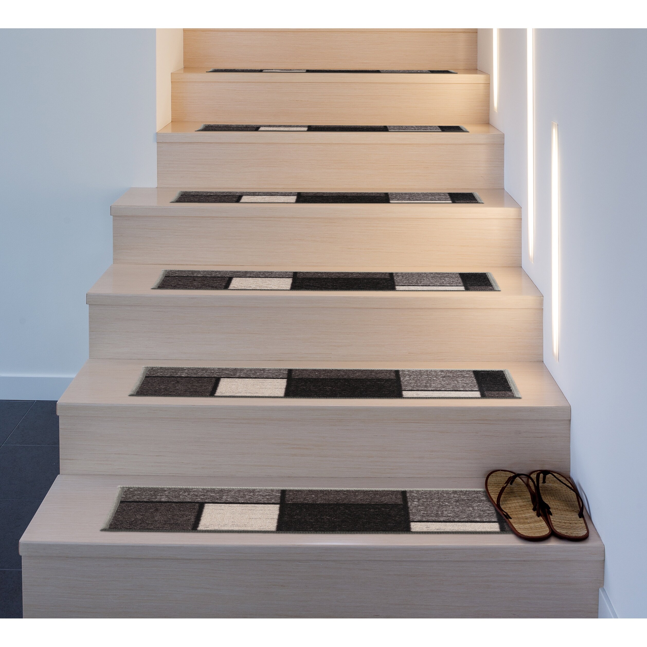 Contemporary Modern Boxes Non-Slip Stair Treads - On Sale - Overstock -  32234178