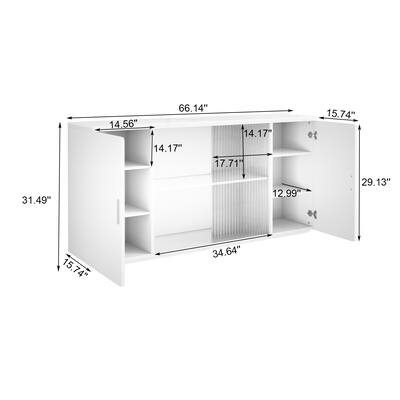 Sideboard with Glass Doors