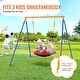 preview thumbnail 14 of 33, Swing Sets for Backyard, Toddler Swing Set Foldable Metal Stand, Easy to Assemble, Swingset Indoor/Outdoor