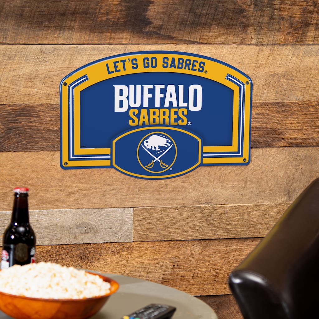 Buffalo Sabres Embossed Steel Wall Sign, 11" x 17"