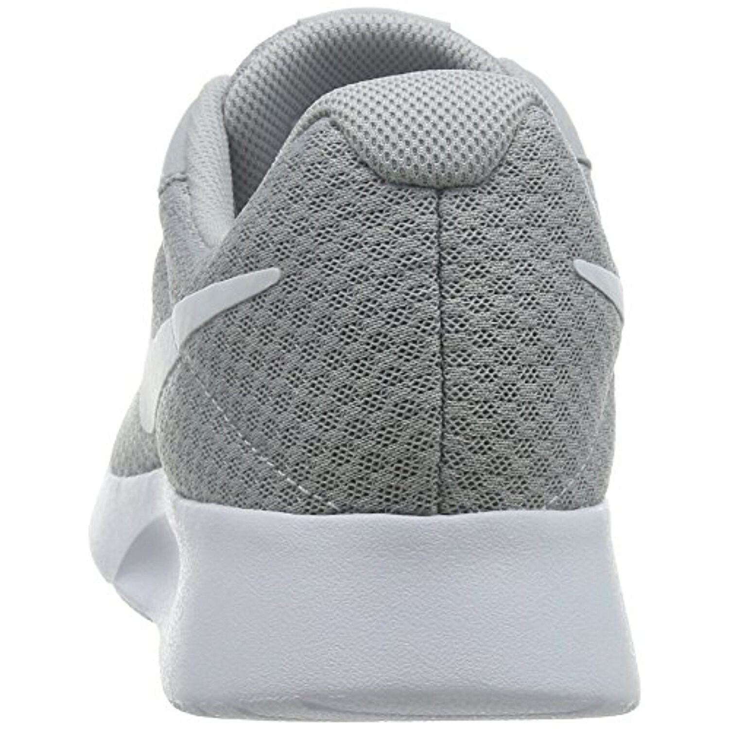 nike men's tanjun wolf grey white sneakers