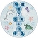 preview thumbnail 9 of 11, SAFAVIEH Kids Playhouse Machine Washable Slip Resistant Tifany Abstract Rug 5' Round - Blue/Grey - Round