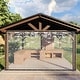 preview thumbnail 8 of 17, Waterproof Curtain Panel Patio PVC Mosquito Net for Patio Gazebos