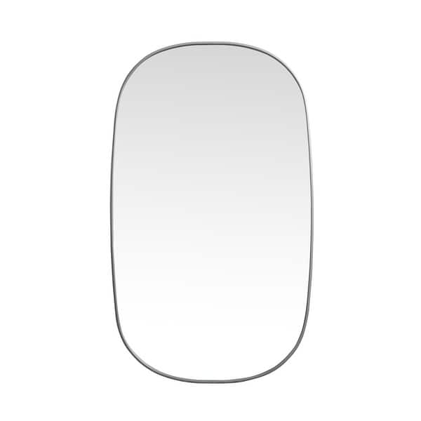slide 2 of 11, Elegant Lighting MR2B3660 Brynn 36" W x 60" H Oval Framed Bathroom Silver