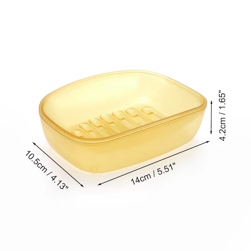 Waterproof with Cover Soap Holder for Bathroom 5.51"x4.13"x1.65" 1 Pc