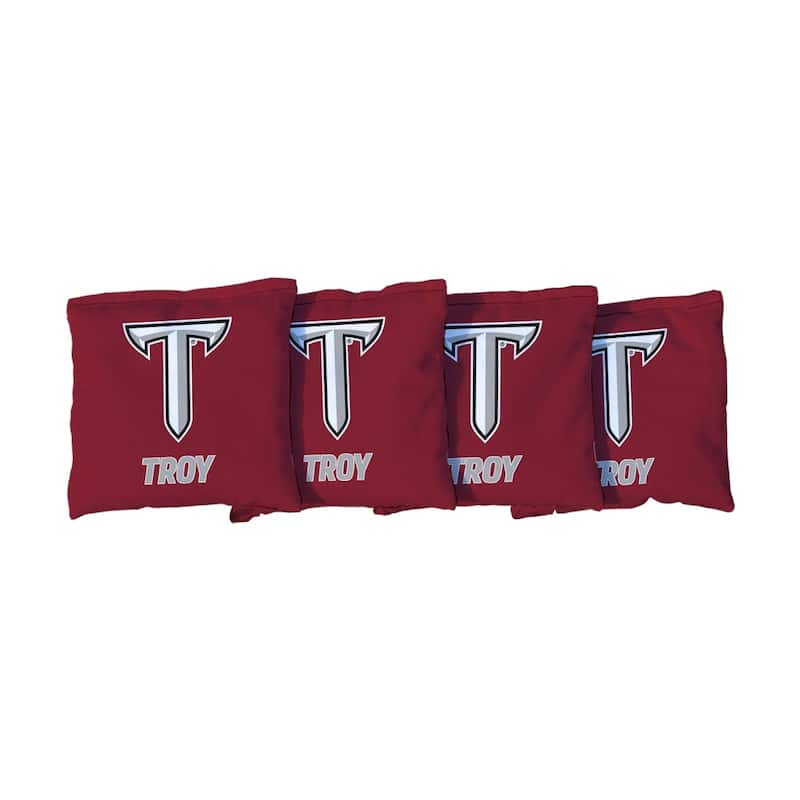 Troy Red Cornhole Bags - Corn Filled