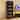 5 Tiers Black 24" Side Wide Folding Storage Cabinet