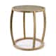 Hubbard I Light Brown Solid Wood w/ Glass Top Accent Table - Bed Bath ...