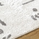 preview thumbnail 23 of 35, Livabliss Fossay Shag Modern & Contemporary Stripe Washable Area Rug