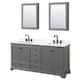 Option Dark Gray, Black Trim, Giotto Quartz Top