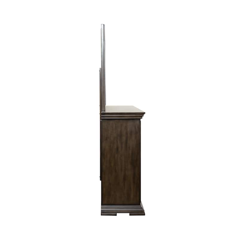 Liberty Furniture Big Valley Panel Bed, Dresser, Mirror, Chest - California King, King or Queen