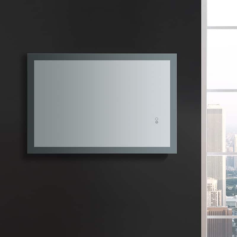 Fresca Luminosa 36" x 24" Framed Bathroom Mirror with Halo LED
