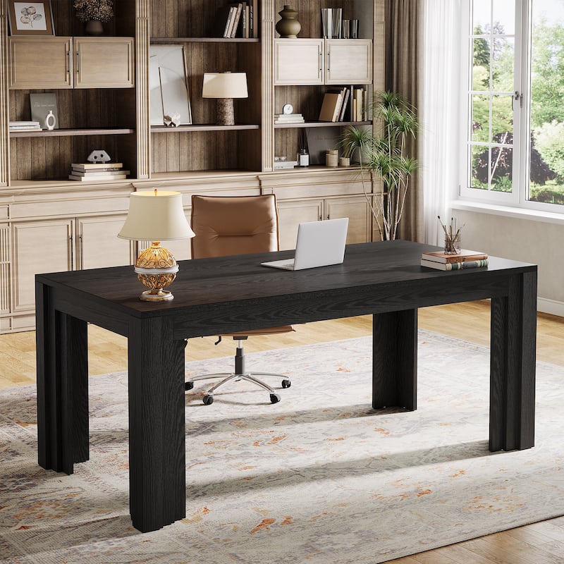 63-Inch Executive Desk, Large Home Office Computer Desk