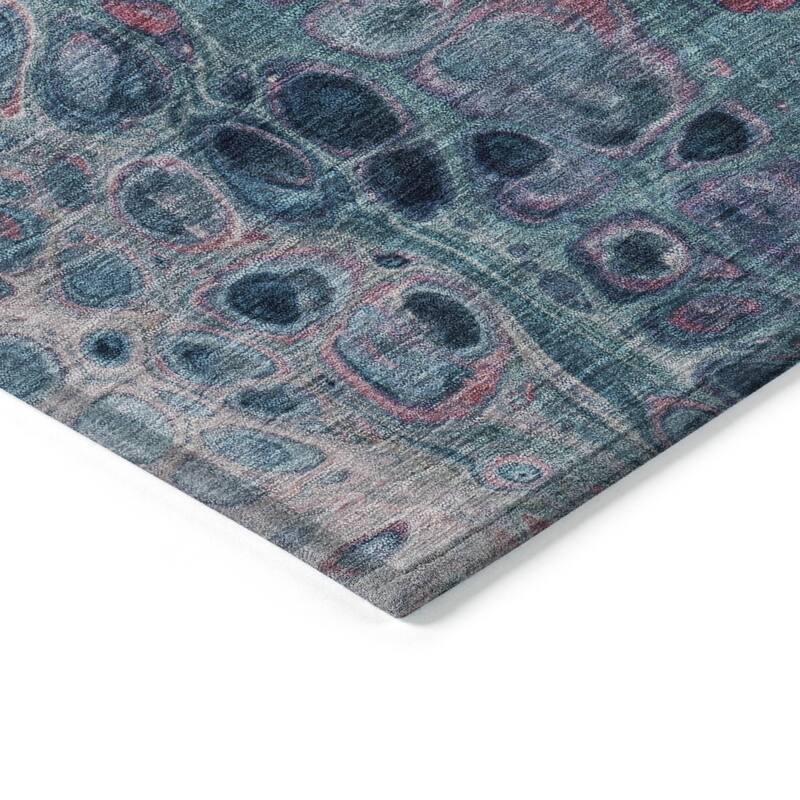 HomeRoots Abstract Transitional Rectangle Outdoor Rug
