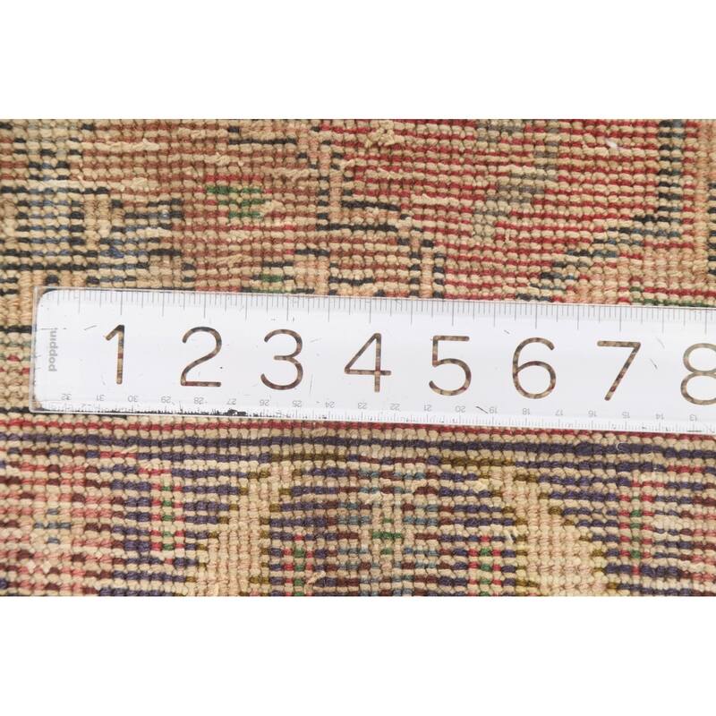 Hand Knotted Oriental 100% Wool Carpet Traditional Floral Pink Tabriz Area Rug - 4' 10'' X 3' 2''