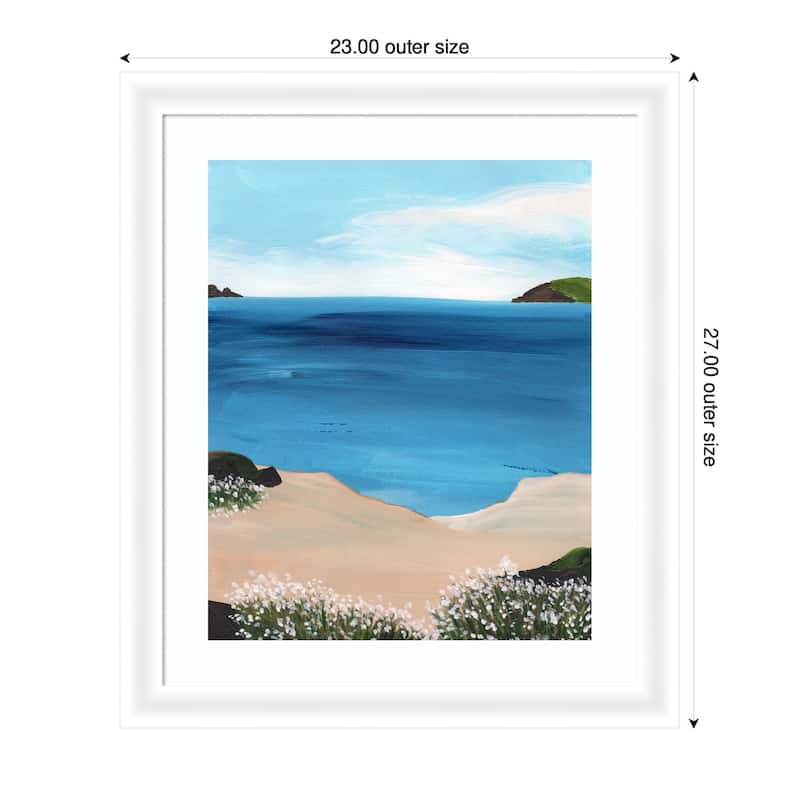 Kate and Laurel Framed Art Midday at Sea by Nikita Jariwala