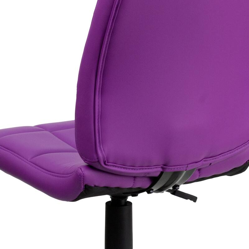Mid-Back Quilted Vinyl Swivel Task Office Chair