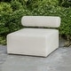preview thumbnail 10 of 16, Uttermost Bolster Back White Armless Outdoor Sofa