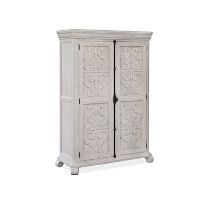 Magnussen Home Bronwyn Alabaster Armoire - 48''W x 20''D x 71''H